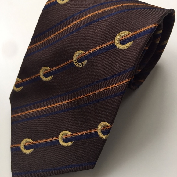 Celine Paris Silk Tie - Picture 1 of 3